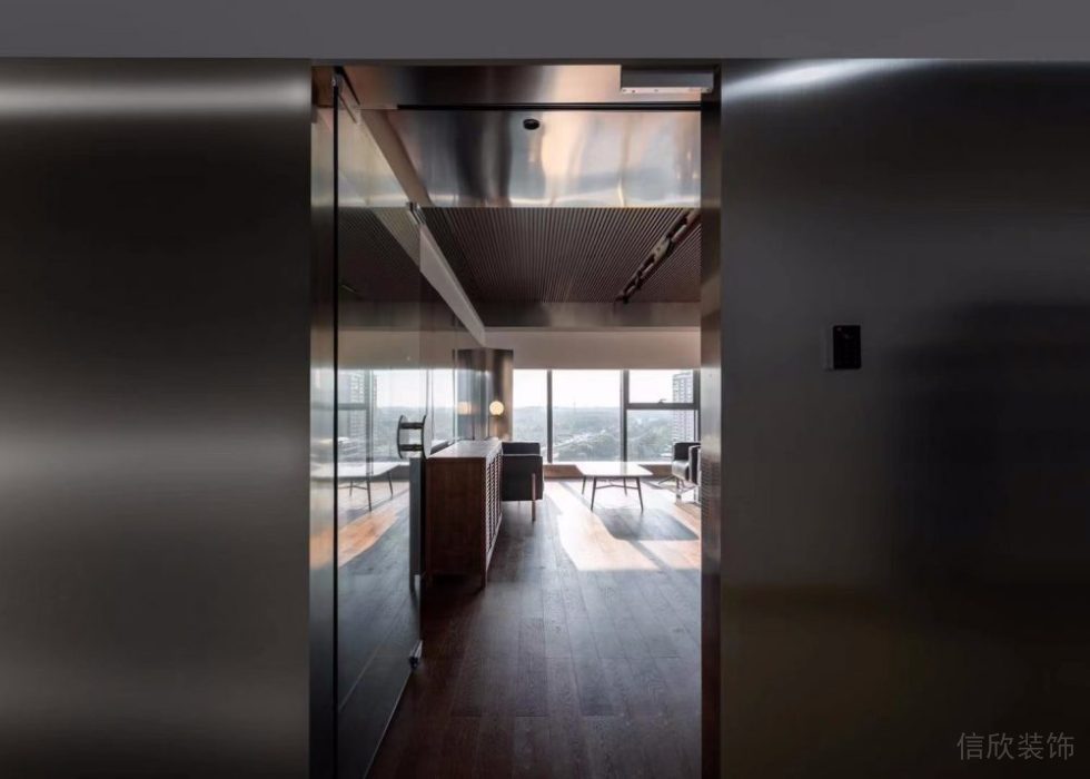 現(xiàn)代簡約風格辦公空間會客室裝修圖