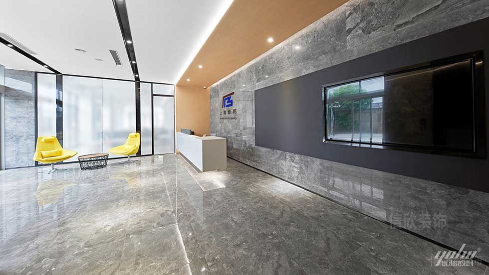 現(xiàn)代簡約風格辦公空間前廳設(shè)計圖