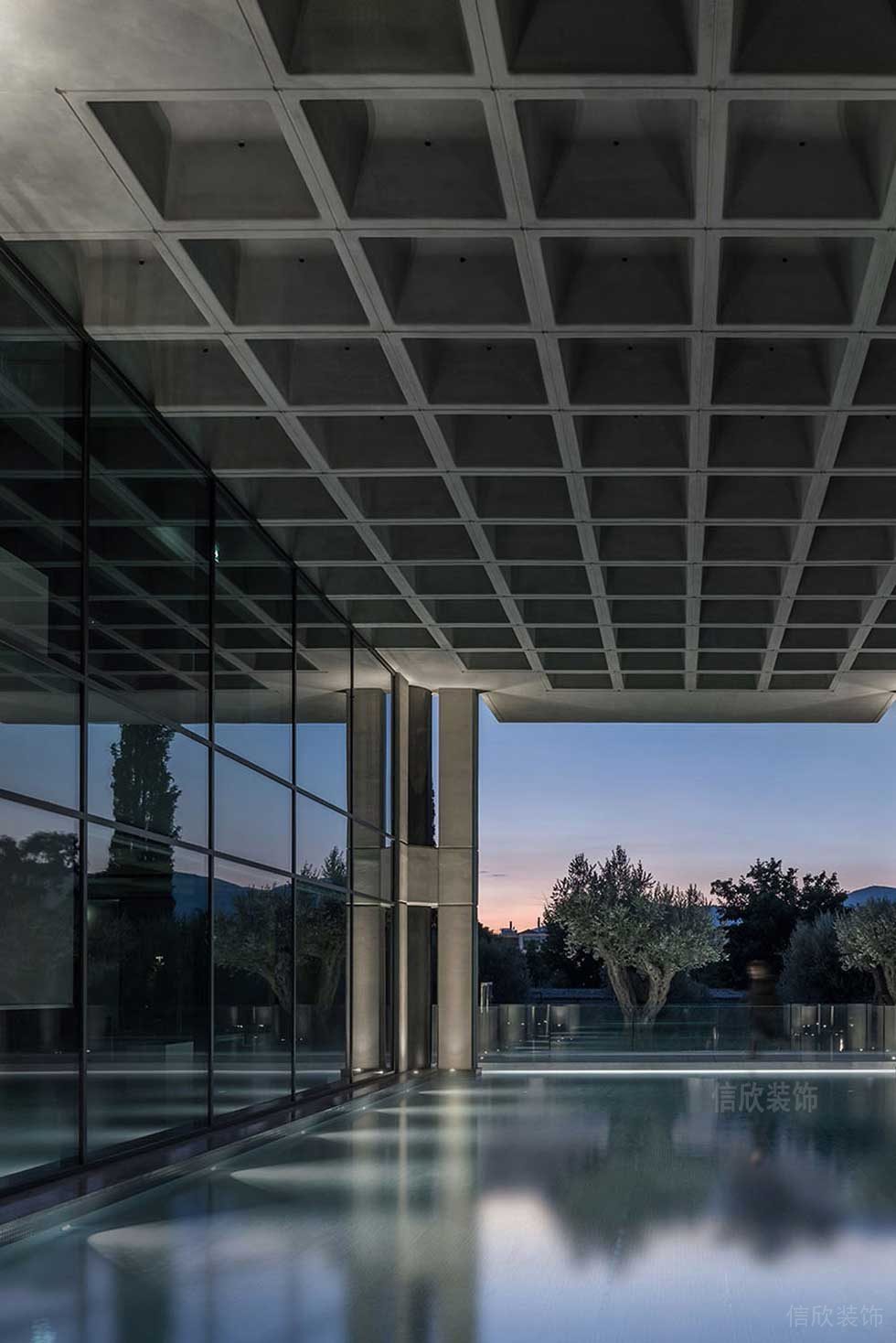 現(xiàn)代簡(jiǎn)約風(fēng)格辦公室大堂門(mén)廊效果圖