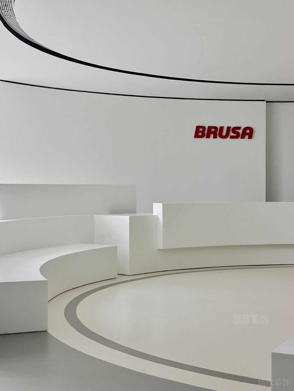 現(xiàn)代簡(jiǎn)約風(fēng)格辦公室前廳空間裝修圖