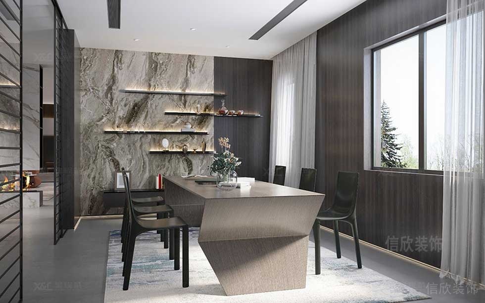 現(xiàn)代簡(jiǎn)約風(fēng)格辦公室商務(wù)洽談室裝修圖