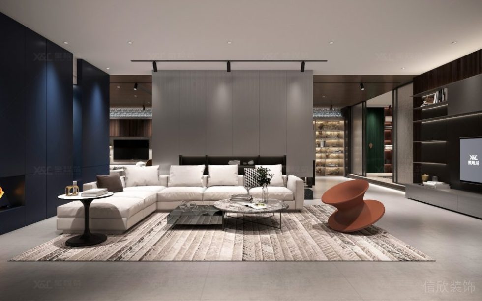 現(xiàn)代簡(jiǎn)約風(fēng)格辦公室休閑接待廳設(shè)計(jì)圖