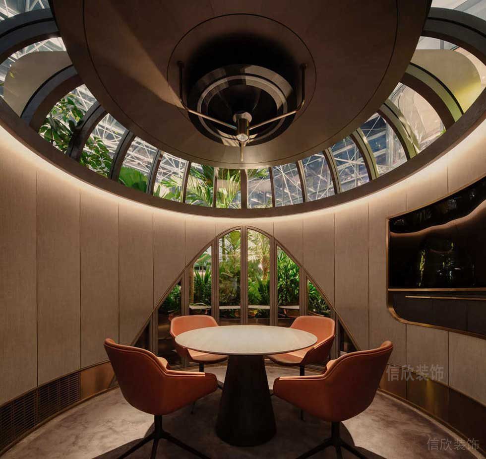 現(xiàn)代簡約風(fēng)格辦公室裝修案例商務(wù)洽談室效果圖