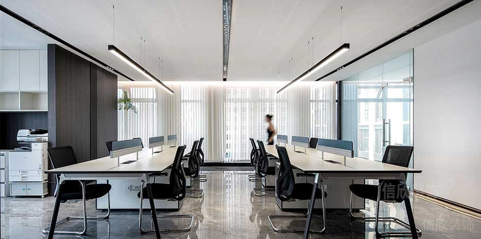 現(xiàn)代簡(jiǎn)約風(fēng)格商務(wù)公司開放式辦公區(qū)效果圖