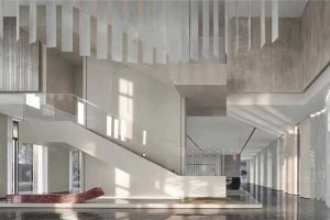 現(xiàn)代簡(jiǎn)約風(fēng)格商業(yè)機(jī)構(gòu)辦公室大堂效果圖