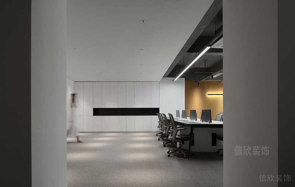 現(xiàn)代簡約風格公司案例開放式辦公區(qū)效果圖