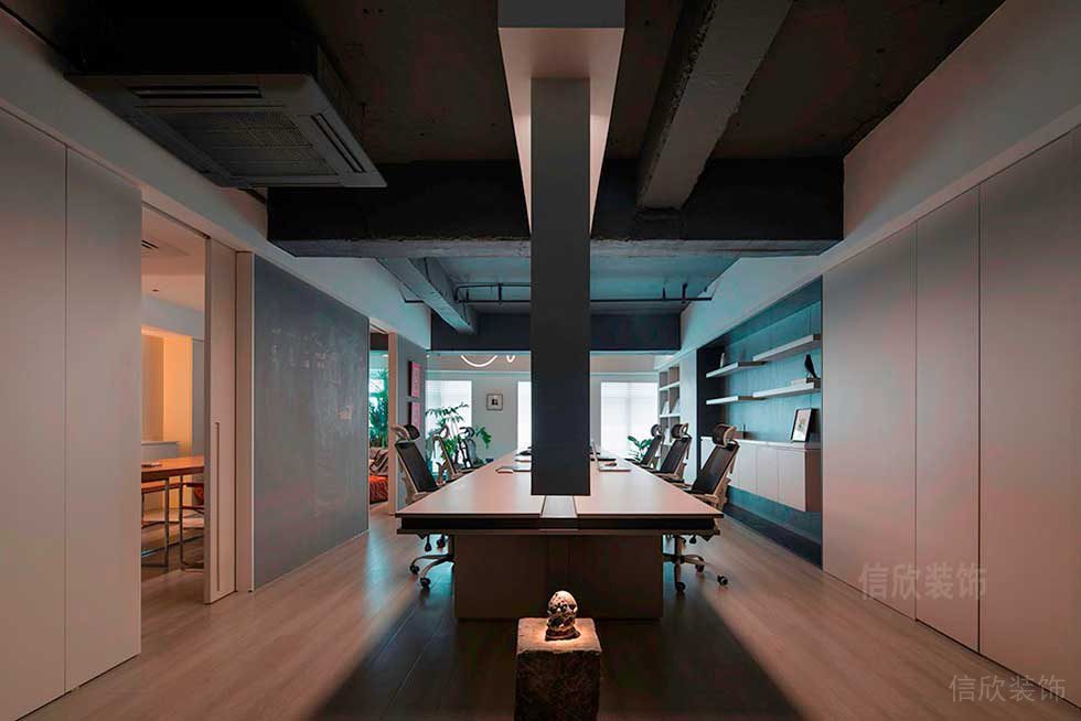 現(xiàn)代簡約風格公司辦公區(qū)設計圖