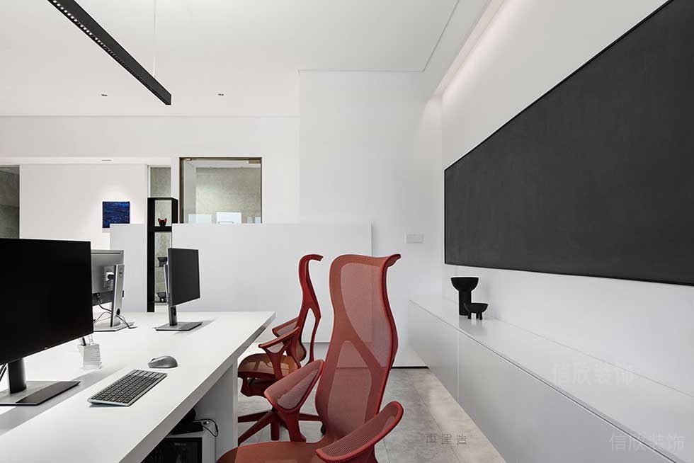 現代簡約風格公司公共辦公區(qū)裝修圖