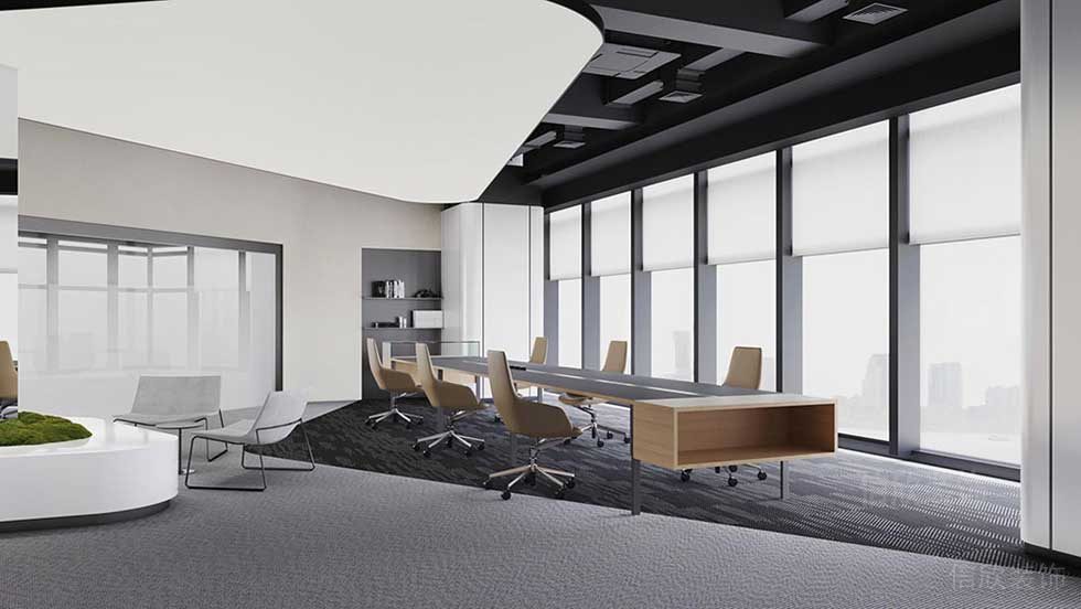 現代簡約風格公司空間多功能辦公區(qū)裝修圖