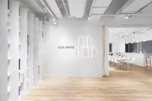 現(xiàn)代簡(jiǎn)約風(fēng)格寫字樓形象背景墻裝修圖