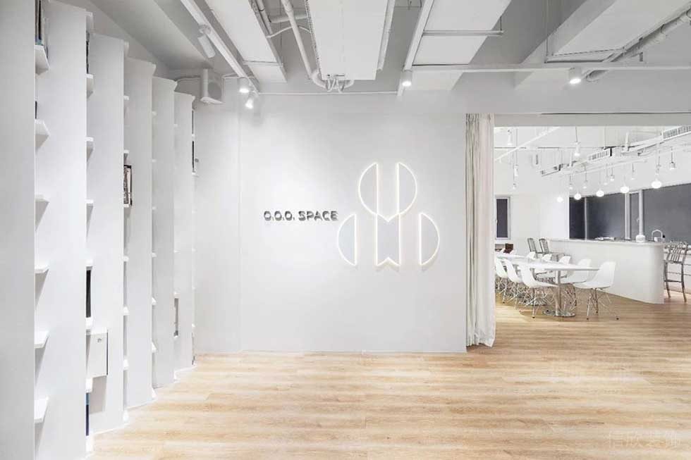 現(xiàn)代簡(jiǎn)約風(fēng)格寫(xiě)字樓形象背景墻裝修圖