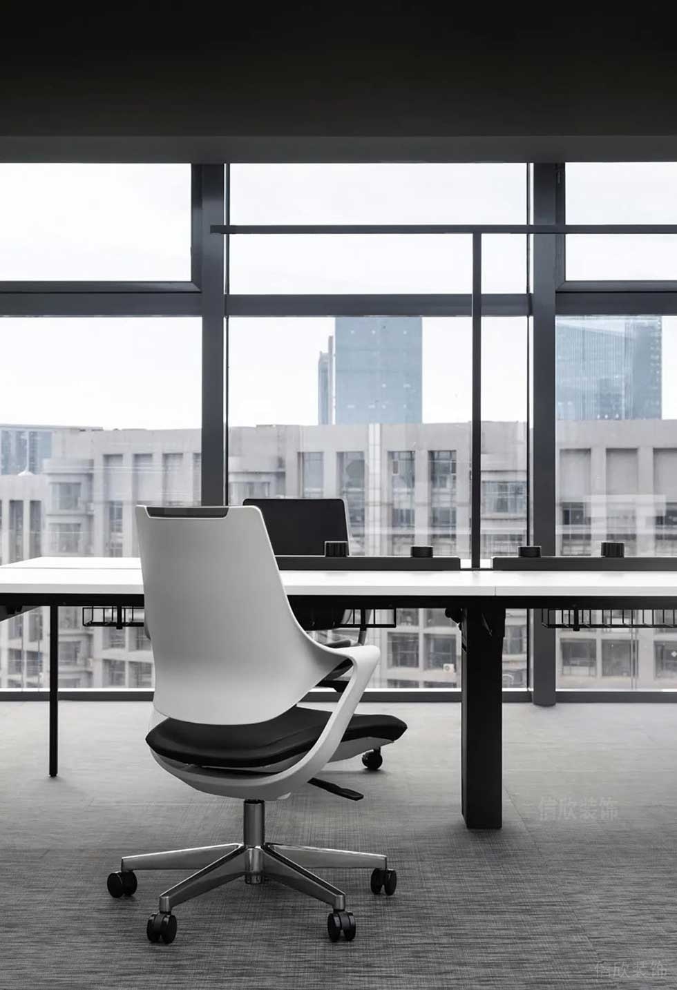 現(xiàn)代簡(jiǎn)約風(fēng)格公司裝修工程開放式辦公區(qū)效果圖