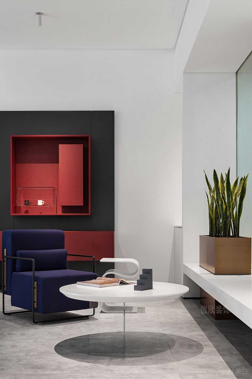 現(xiàn)代簡(jiǎn)約風(fēng)格藝術(shù)機(jī)構(gòu)辦公室休閑區(qū)設(shè)計(jì)圖