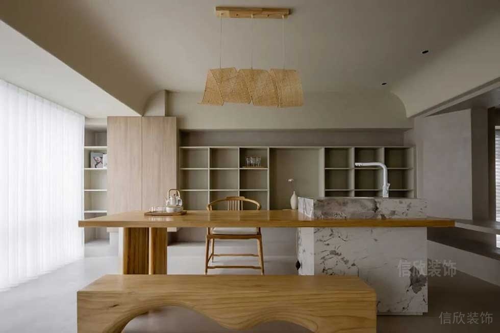 新中式風(fēng)格寫字樓案例茶室空間裝修圖