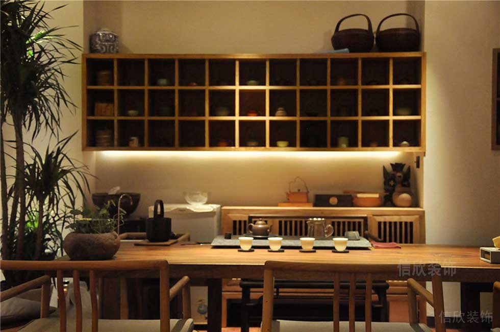 新中式風(fēng)格寫字樓案例茶室設(shè)計(jì)圖