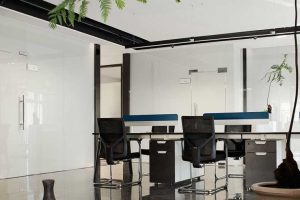 新中式風(fēng)格寫(xiě)字樓園林特色辦公區(qū)裝修圖