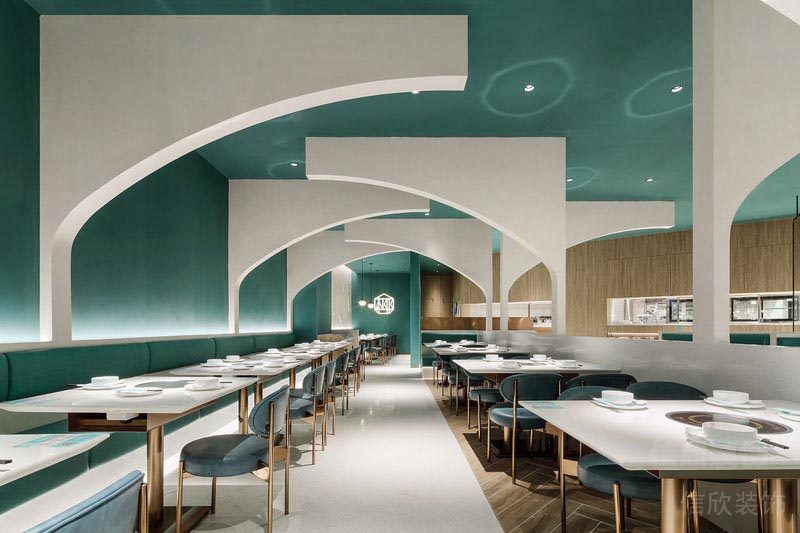 深圳福田餐飲店冷飲店裝修圖藝術(shù)涂料