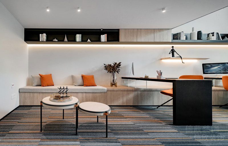 深圳羅湖辦公室裝修設(shè)計(jì)吧臺圖