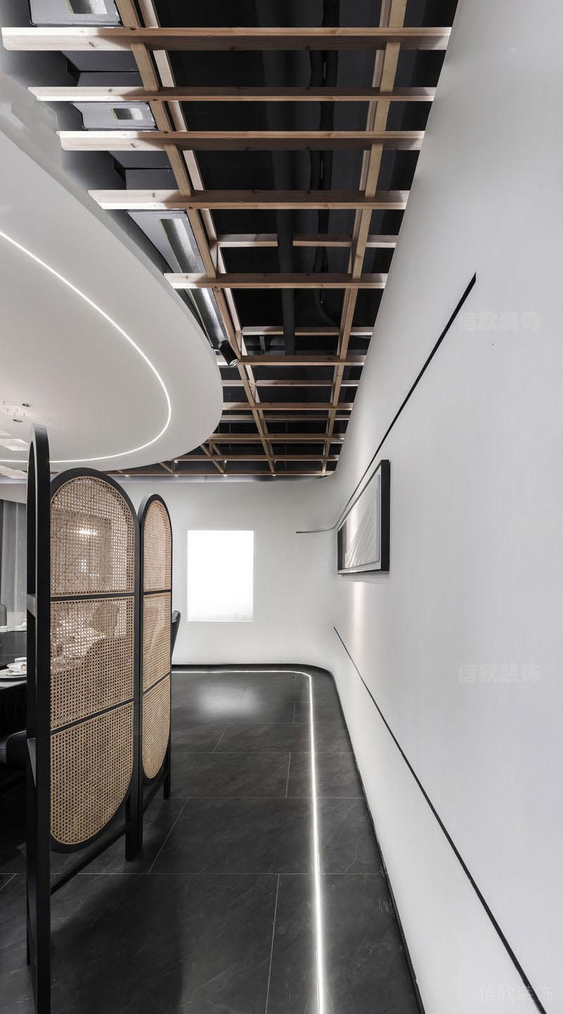 鹽田餐廳裝修設(shè)計效果圖包間屏風(fēng)