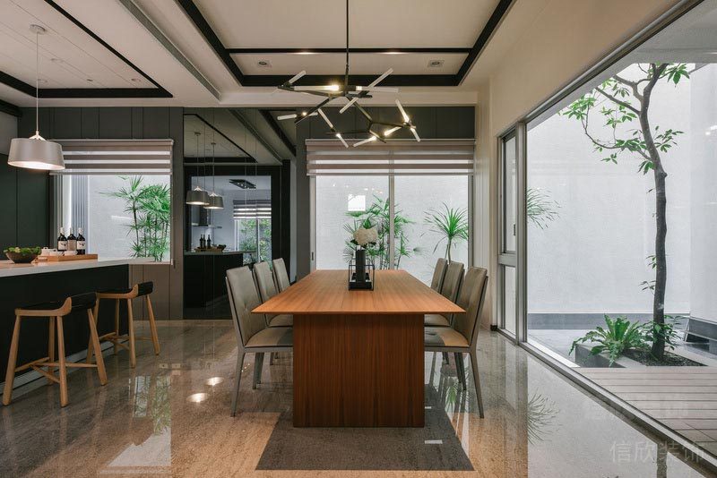 深圳福田舊房翻新改造裝修餐廳效果圖