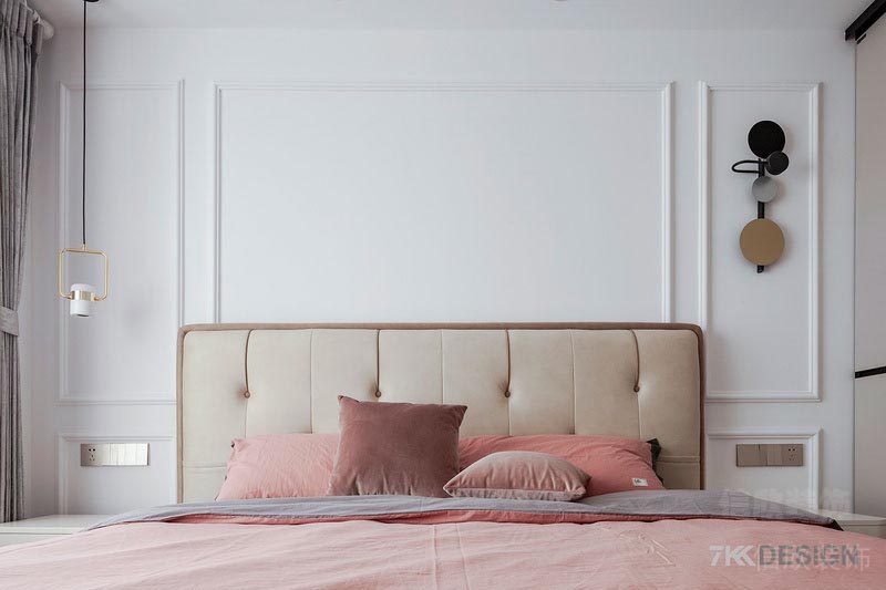 深圳市福田區(qū)新洲富通九曜公館主臥背景墻