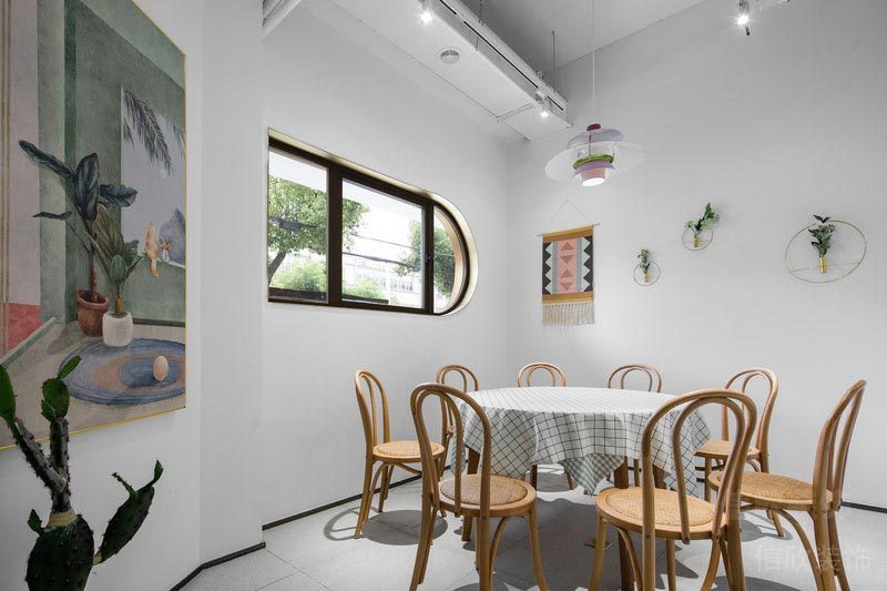 福田北歐風(fēng)格餐廳裝修火鍋店設(shè)計(jì)效果圖家庭包間