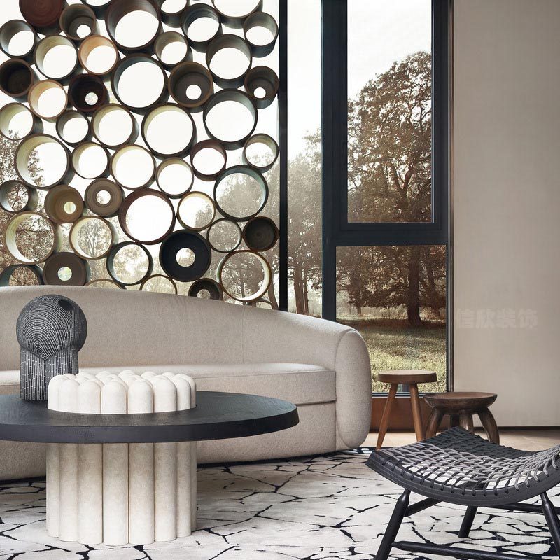 福田區(qū)家裝住宅新房裝修設(shè)計客廳方案圖