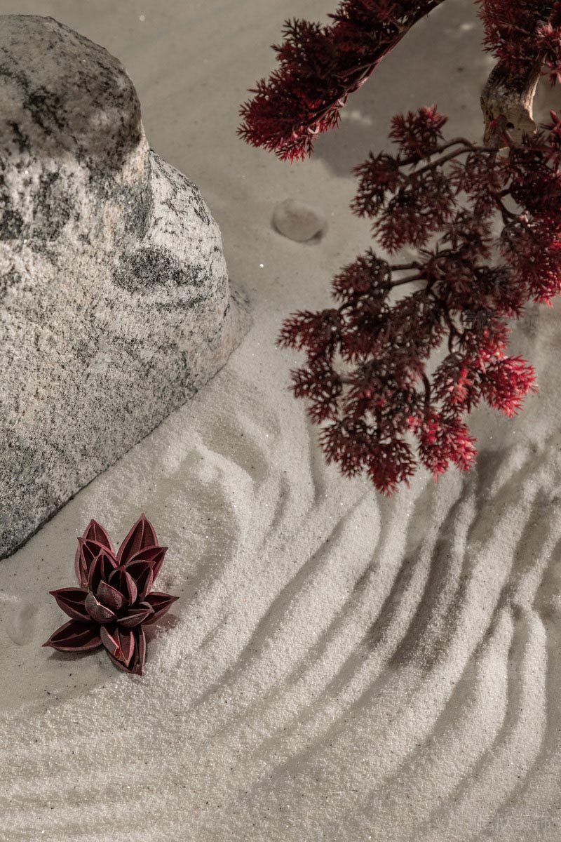 深圳羅湖餐飲茶室裝修設(shè)計(jì)圖大堂園藝情景展示區(qū)白細(xì)沙