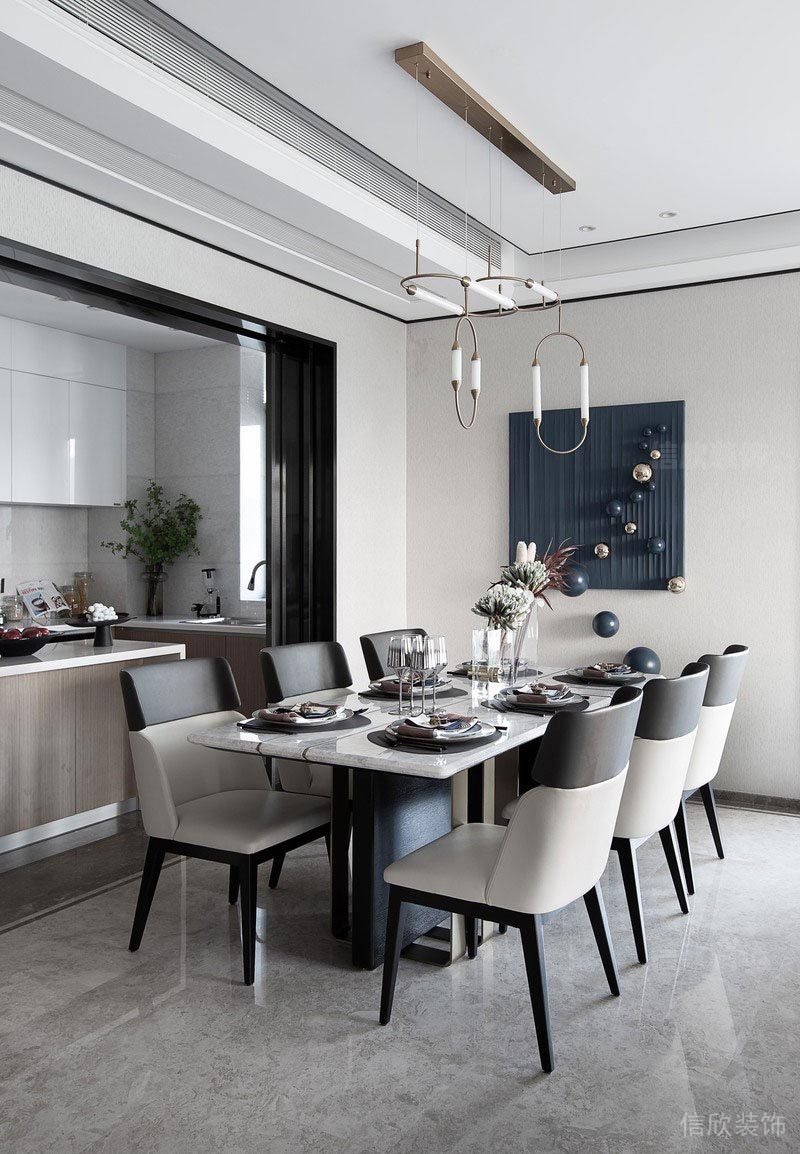 深圳寶安潤科華府家居新房現(xiàn)代風格裝修設(shè)計案例 餐廳 深圳寶安潤科華府家居新房現(xiàn)代風格裝修設(shè)計案例 餐廳
