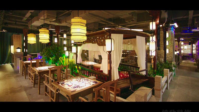 深圳鹽田中式風(fēng)格餐飲店裝修圖用餐區(qū) 深圳鹽田中式風(fēng)格餐飲店裝修圖用餐區(qū)