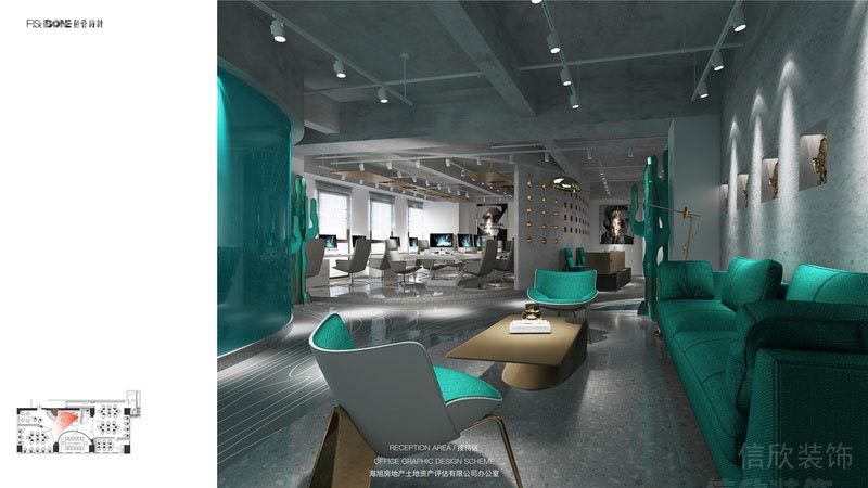 福田辦公室設(shè)計(jì)洽談區(qū)效果圖