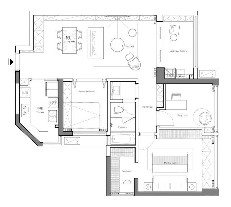 深圳市福田區(qū)景田西路天健天驕北廬平面圖