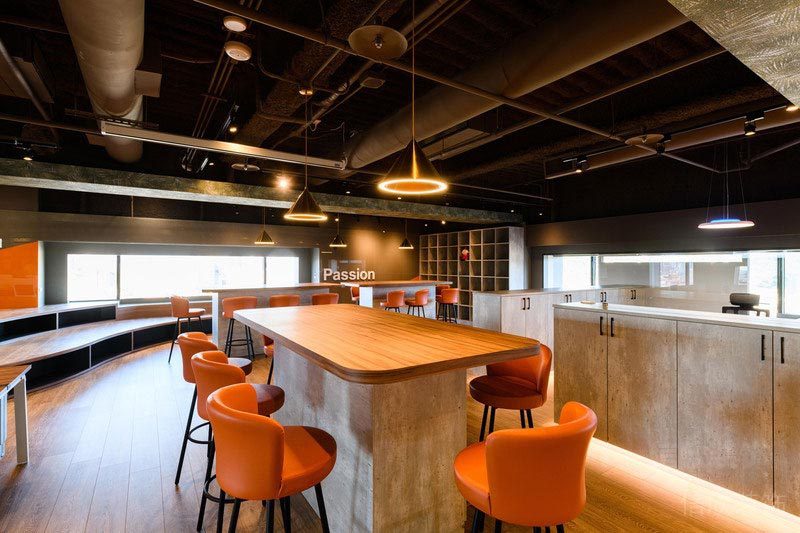 深圳福田辦公室裝修吧臺設(shè)計(jì)圖