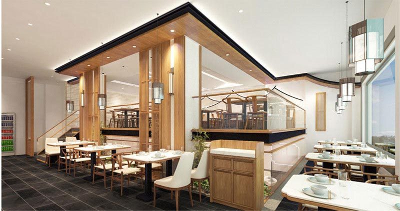 深圳福田餐飲飯館湯包裝修設(shè)計圖用餐區(qū)