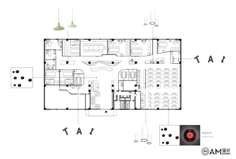 深圳龍崗辦公室裝修設(shè)計方案 平面方案
