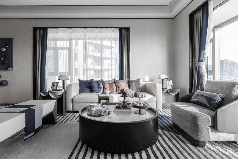 深圳寶安潤科華府家居新房現(xiàn)代風格裝修設(shè)計案例 客廳 深圳寶安潤科華府家居新房現(xiàn)代風格裝修設(shè)計案例 客廳