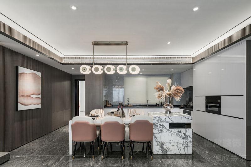 深圳龍崗家庭新房裝修設(shè)計(jì)餐廳