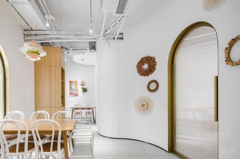 福田北歐風(fēng)格餐廳裝修火鍋店設(shè)計(jì)效果圖用餐區(qū)