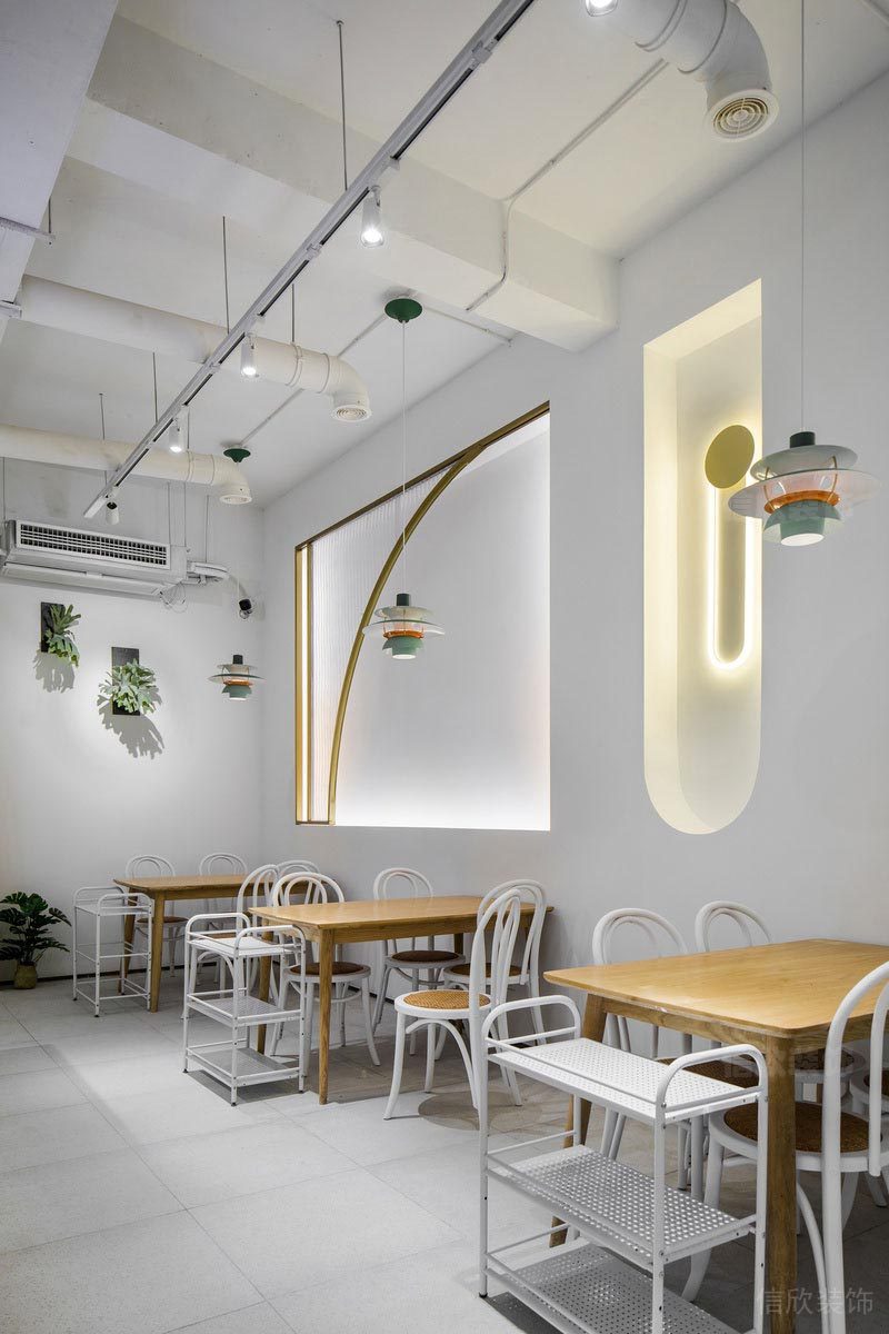 福田北歐風(fēng)格餐廳裝修火鍋店設(shè)計(jì)效果圖藝術(shù)吊燈