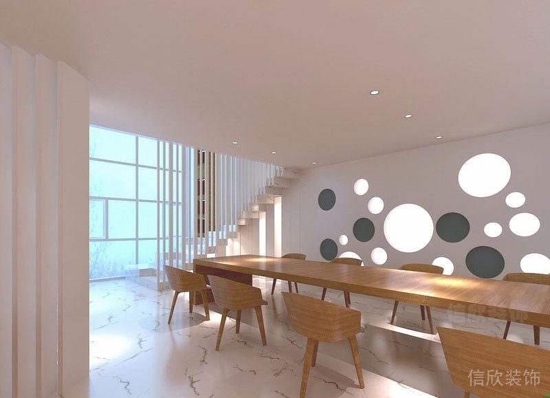 簡約辦公空間會議區(qū)設(shè)計(jì)圖