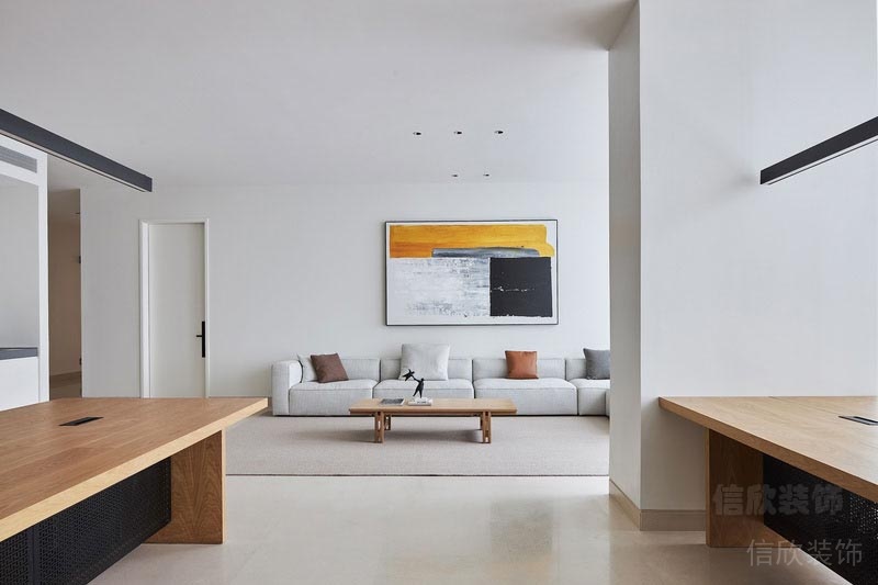 休閑區(qū)實(shí)木會議桌效果圖