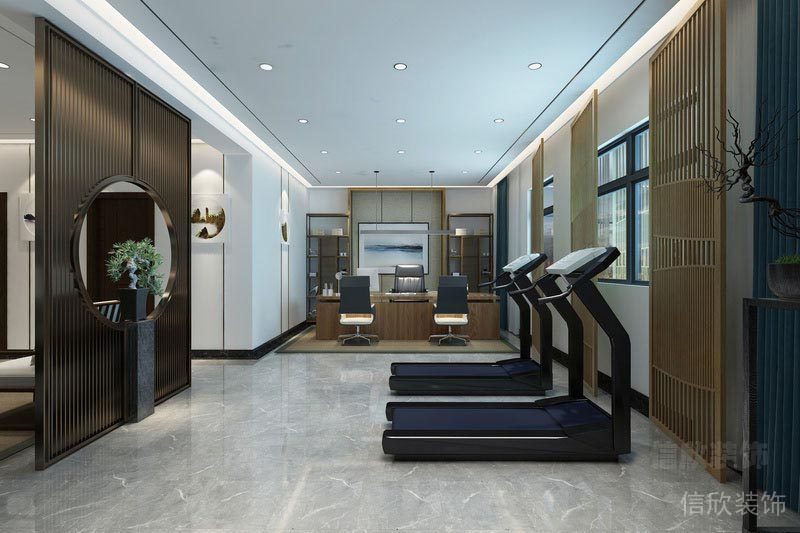 福田區(qū)前海金融中心新中式辦公室設(shè)計