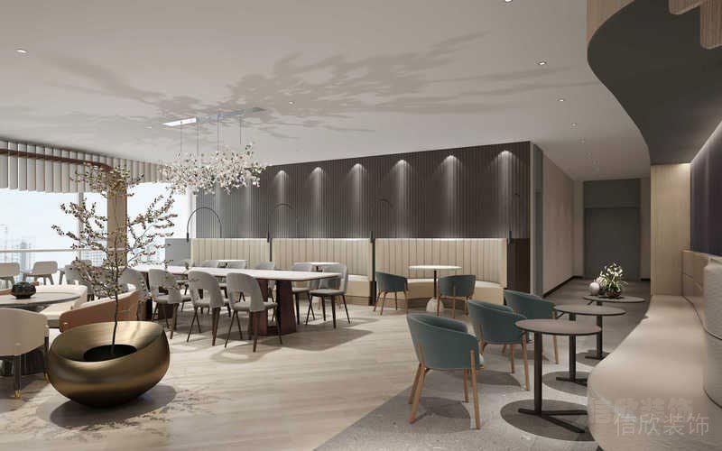深圳南山餐飲店裝修圖用餐區(qū)