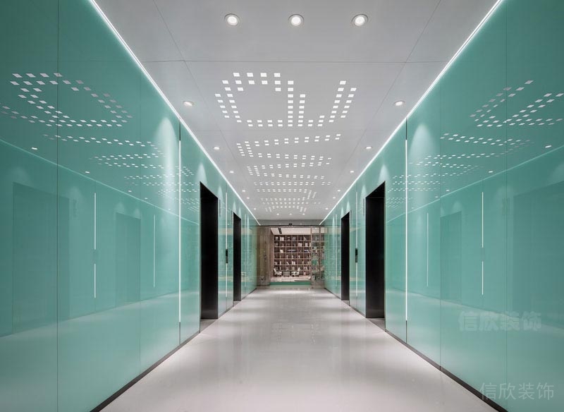 鹽田辦公室裝修過道實(shí)景圖