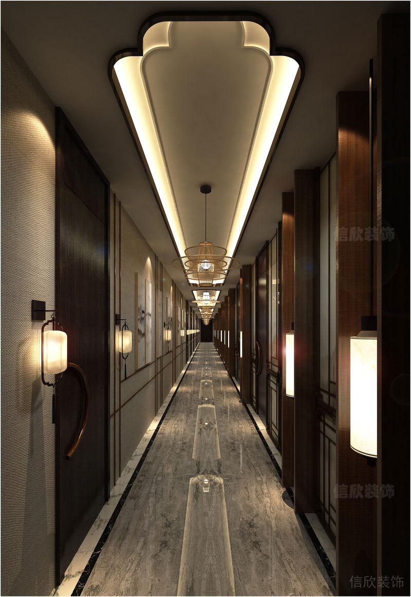 深圳寶安中式風(fēng)格餐飲店裝修圖走廊效果圖 深圳寶安中式風(fēng)格餐飲店裝修圖走廊效果圖