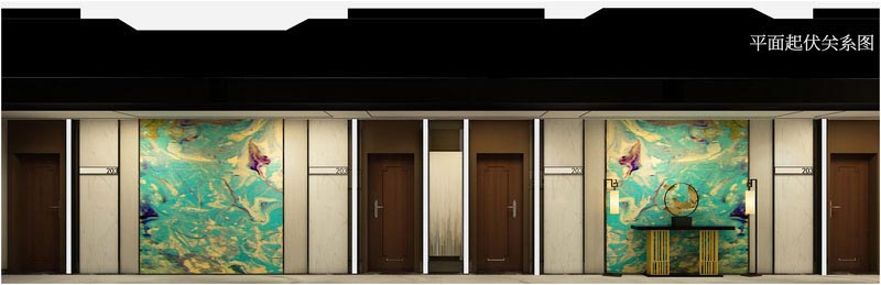 深圳寶安中式風(fēng)格餐飲店裝修圖包間過(guò)廊立面效果圖 深圳寶安中式風(fēng)格餐飲店裝修圖包間過(guò)廊立面效果圖