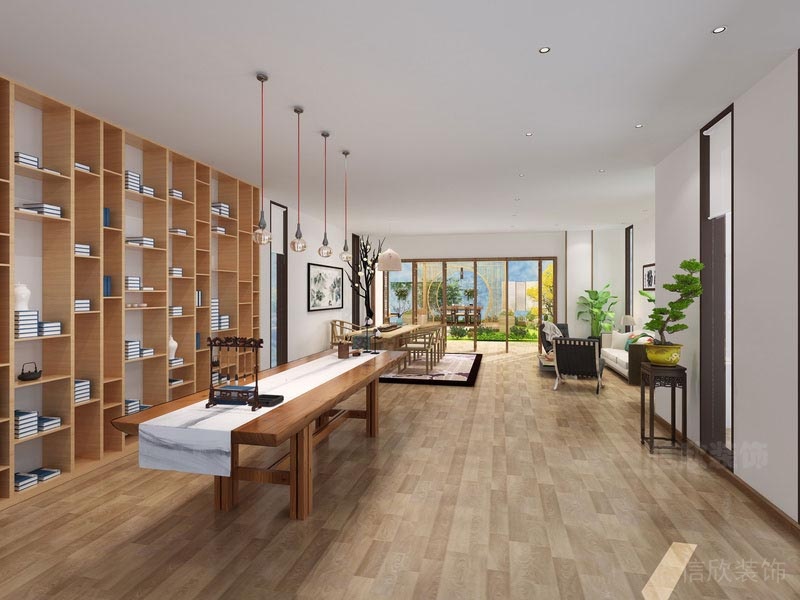 深圳市暖色調(diào)辦公室會(huì)客區(qū)