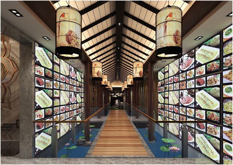 深圳寶安中式風(fēng)格餐飲店裝修圖水景長(zhǎng)廊效果圖 深圳寶安中式風(fēng)格餐飲店裝修圖水景長(zhǎng)廊效果圖