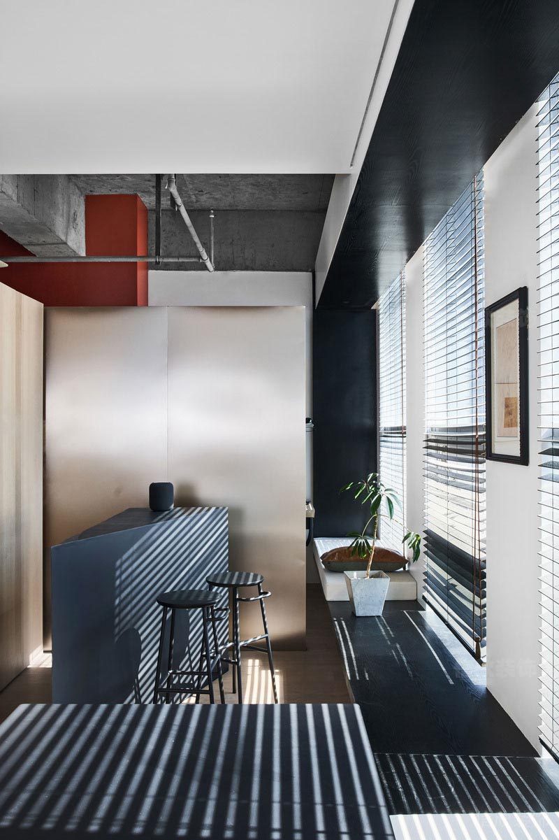 深圳寶安辦公室裝修設(shè)計(jì)吧臺效果圖