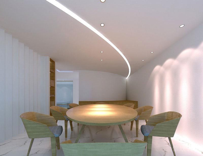 簡約辦公空間會議區(qū)設(shè)計(jì)圖